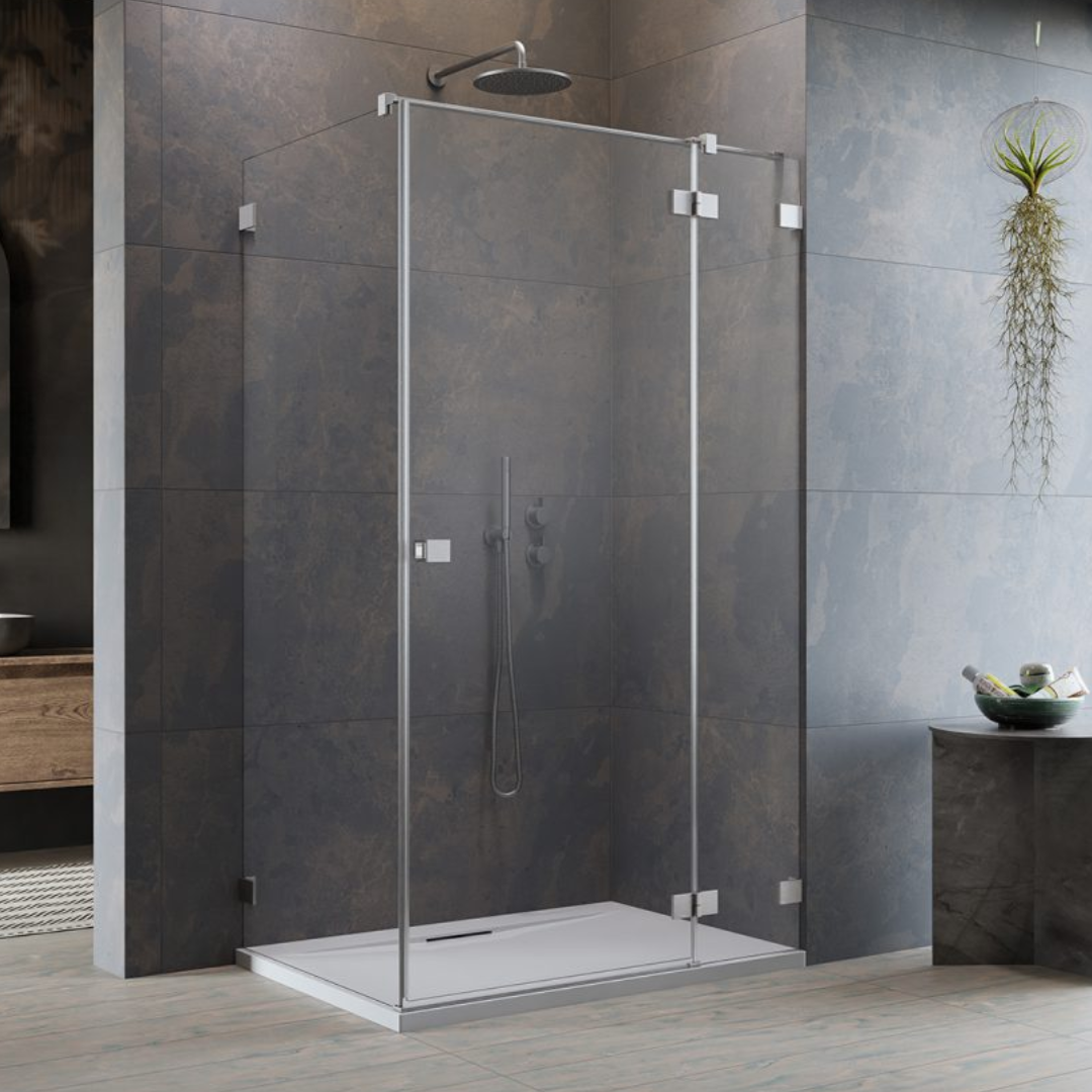 Radaway Essenza Pro Kdj Shower Enclosure Brushed Nickel Bathroom