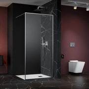 Modo F II Wetroom Screen - Brushed Nickel