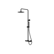 Orion Thermostatic Shower Set with Rain Shower - Black