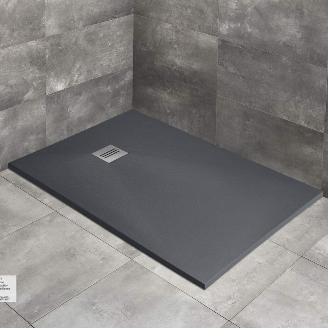 Shower Trays, White, Grey & Black Slate Shower Trays