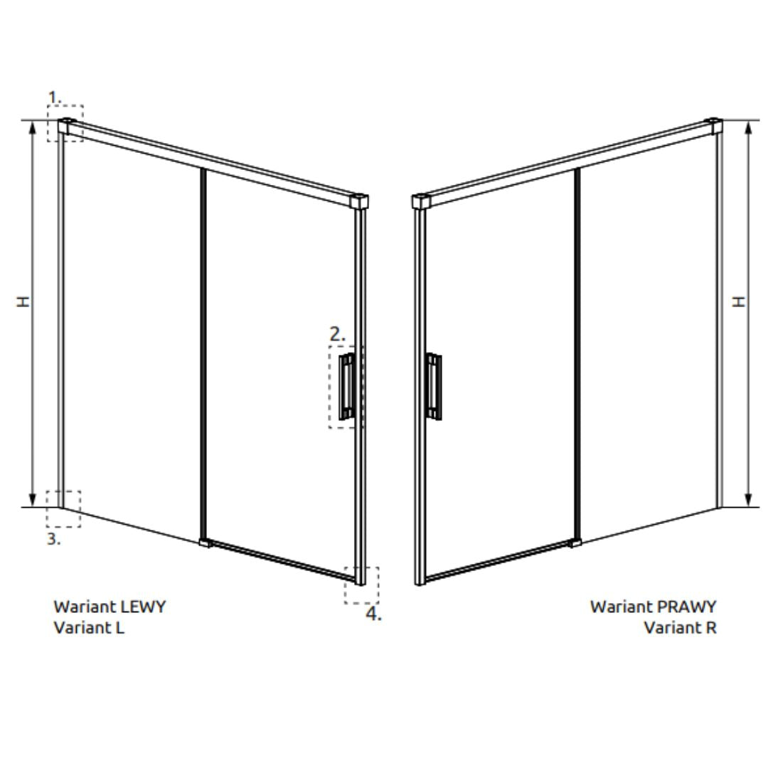 Radaway Idea Pn Dwj Sliding Bath Screen Chrome